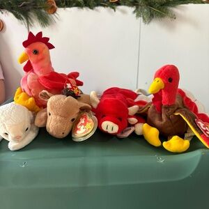 Ty Beanie Babies Plush Collection - farm lot